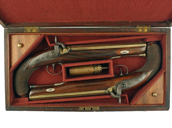 A Cased Pair of Pistols by Perkins - Image 2