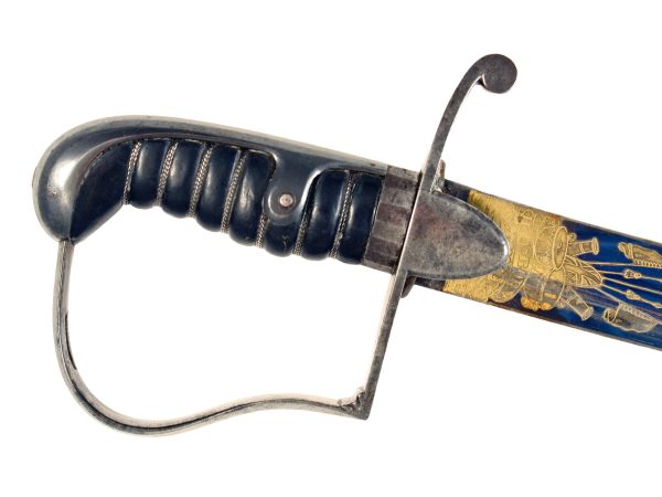 A Very Good Blue and Gilt Sword