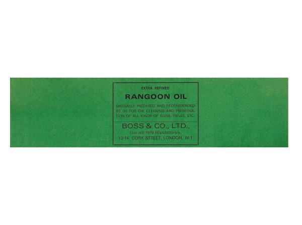 Rangoon Oil Label