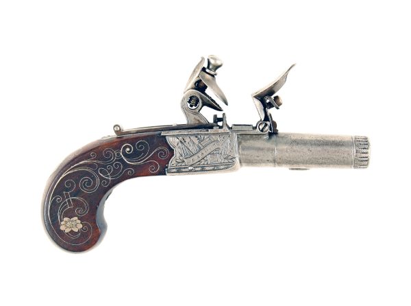 A Superb Pair of Small Flintlock Pocket Pistols - Image 3
