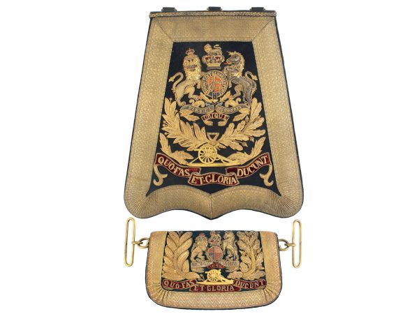 A Royal Artillery Sabretache and Pouch
