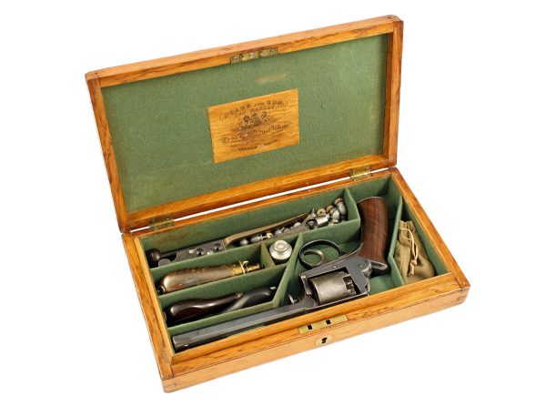 A Fine and Rare Cased 90 Bore Adams Revolver