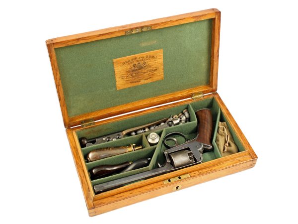 A Fine and Rare Cased 90 Bore Adams Revolver