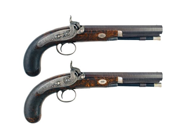 A Good Pair of Rifled Percussion Pistols