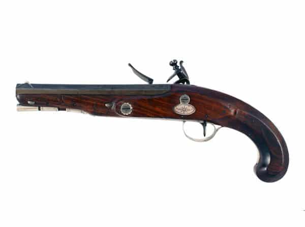 A Silver Mounted Flintlock Pistol by Green of London. - Image 3