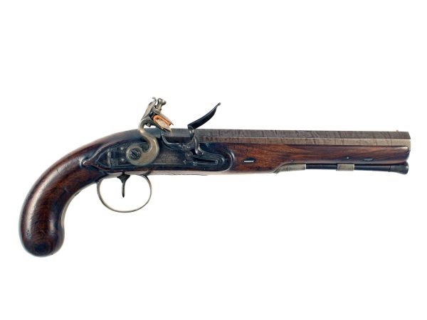 A Flintlock Officers Pistol by J&W Richards