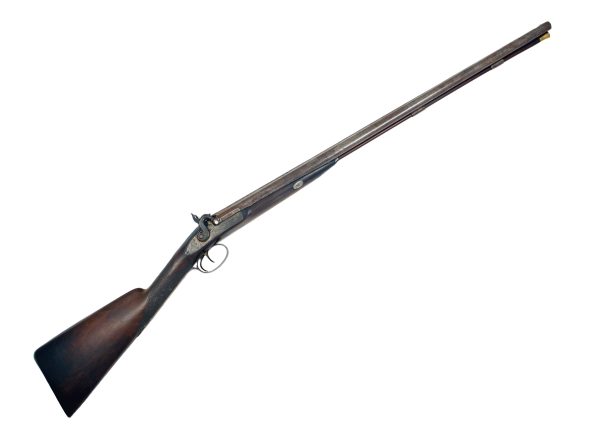 A D.B. Percussion Sporting Gun by C. Moore. - Image 4