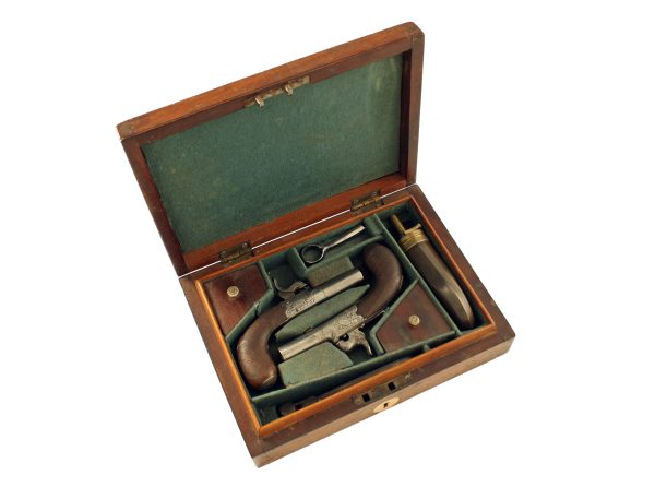 A Cased Pair of Percussion Pistols