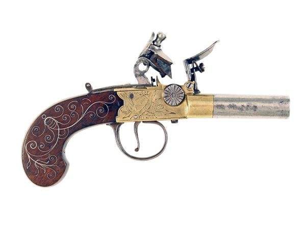 A Scarce Double Barrel Pocket Pistol