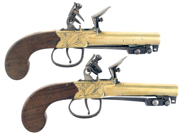 A Pair of Flintlock Bayonet Pistols
