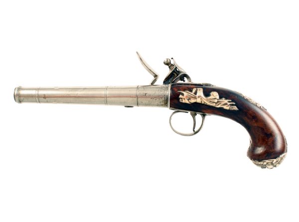 A Queen Anne Pistol by Griffin of Bond Street. - Image 3