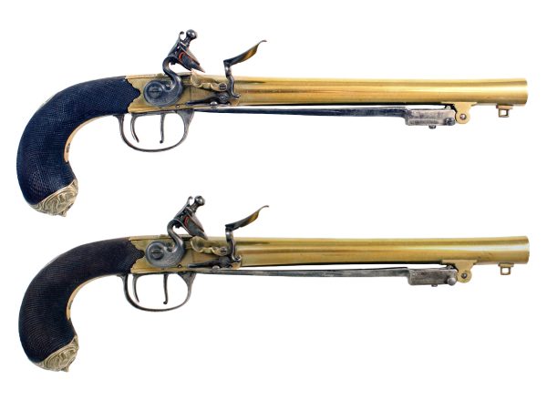 A Superb Pair of Flintlock Pistols by Nicholson