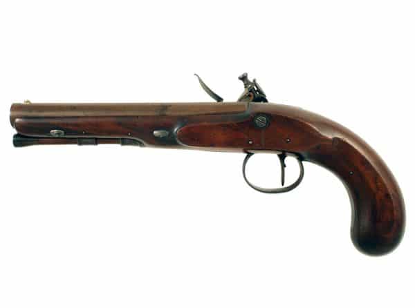 A Barton Flintlock Officers Pistol - Image 2