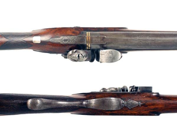 A 16-Bore Flintlock Sporting Gun by Muntz. - Image 3