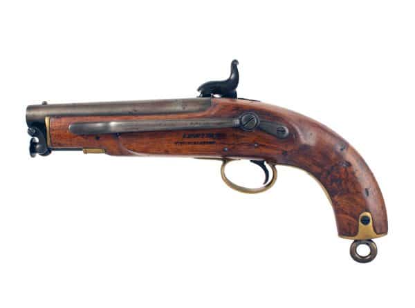 A Percussion Coastguard Pistol, dated 1855 - Image 3