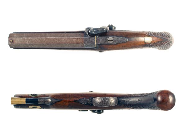 A Good Percussion Overcoat Pistol by Bridle. - Image 2