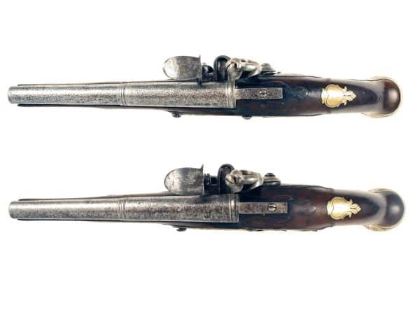 An Early Pair of Holster Pistols by Green - Image 4