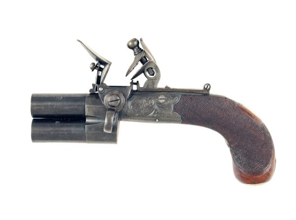 A Round Framed Tap-Action Pistol by E. Gill - Image 3