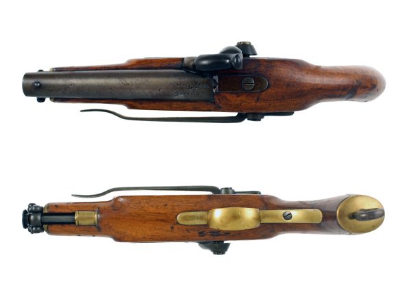 A Percussion Coastguard Pistol, dated 1855 - Image 2