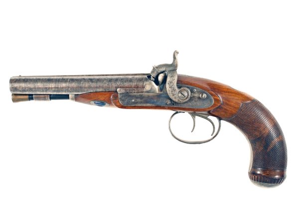A Fine Cased Double Barrel Pistol - Image 3