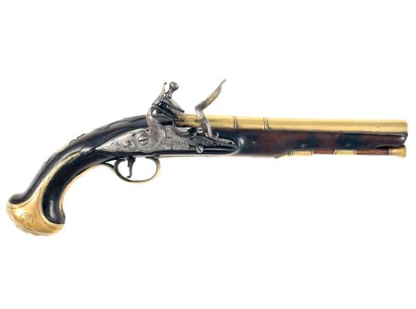 A Flintlock Holster Pistol by Buckmaster
