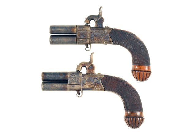 A Fine Pair of Over and Under Pistols - Image 4
