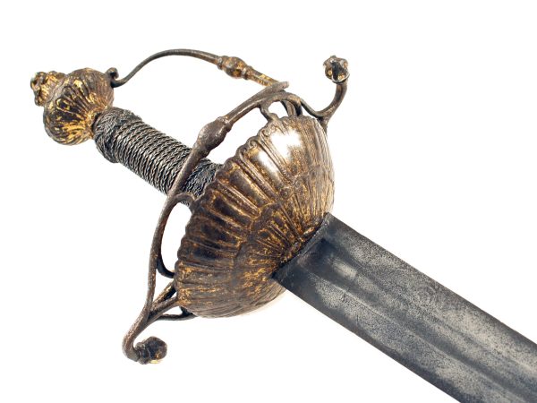 A Fine Gilt Hilted Broadsword, 17th Century.