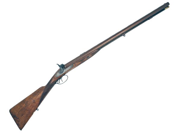 A Double Barrel Percussion Rifle, 19th Century. - Image 2
