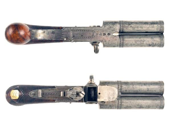A Double Barrel Flintlock Pistol by Wilkins of Grantham - Image 4