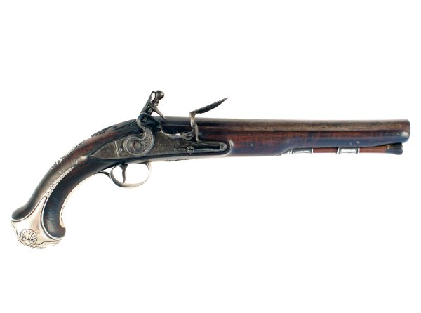 A Pair of Silver Mounted Holster Pistols by Griffin - Image 2