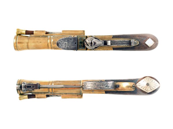 A Flintlock Blunderbuss Pistol by W. Bond - Image 4