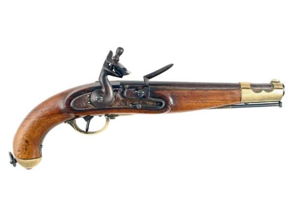 A Huge 15 Bore Continental Military Pistol.