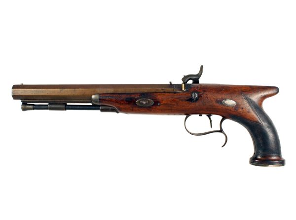 An unusual pair of Percussion Duelling Pistols - Image 4