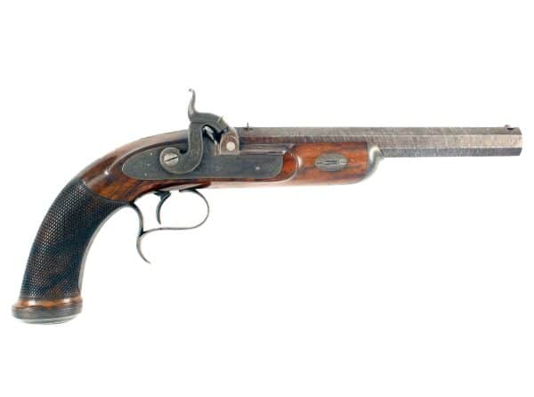 An Untouched Cased Pair of Duelling Pistols - Image 4