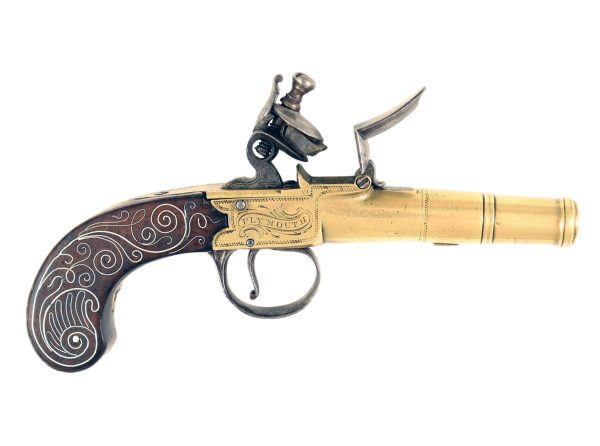 A Small Pair of Silver Mounted Pistols - Image 3