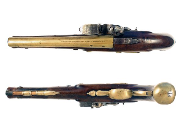 A Flintlock Coaching Pistol by Mortimer - Image 4