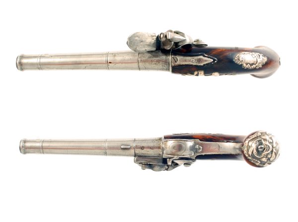 A Queen Anne Pistol by Griffin of Bond Street. - Image 2