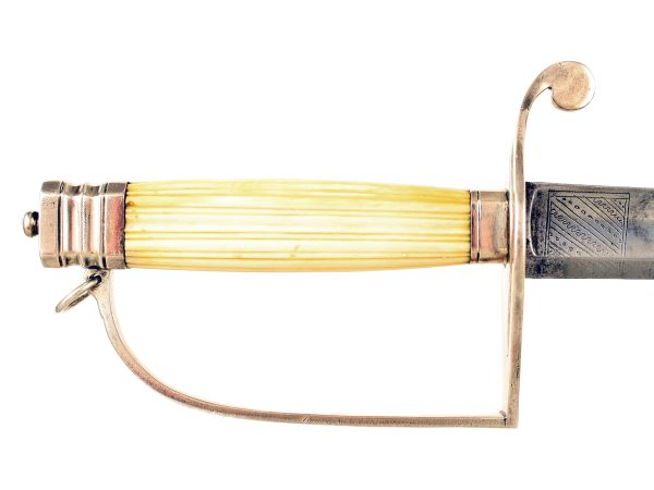 A Solid Silver Hilted Spadroon