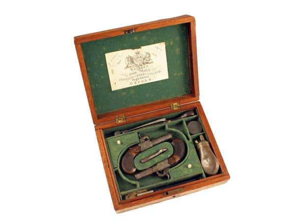 A Cased Pair of Pocket Pistols by Beckley