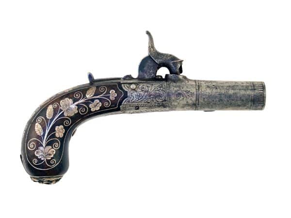 A Percussion Pocket Pistol by Evans of London