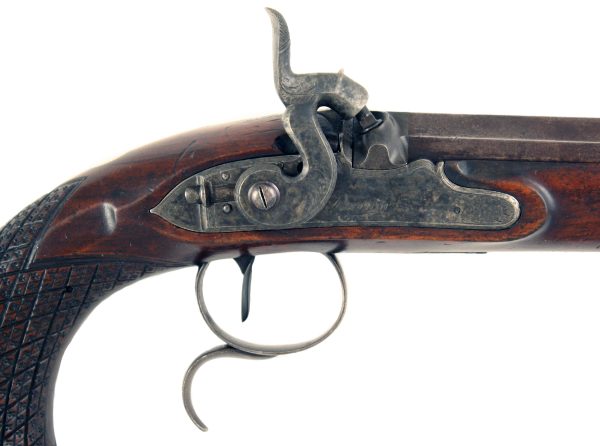 A Percussion Duelling Pistol by Barton. - Image 4