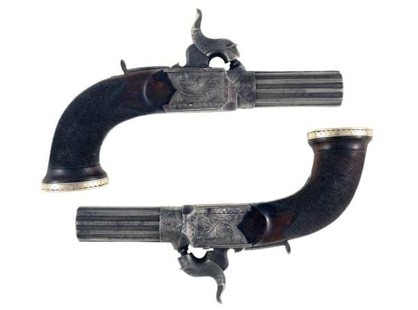 A Cased Pair of Percussion Pocket Pistols - Image 2