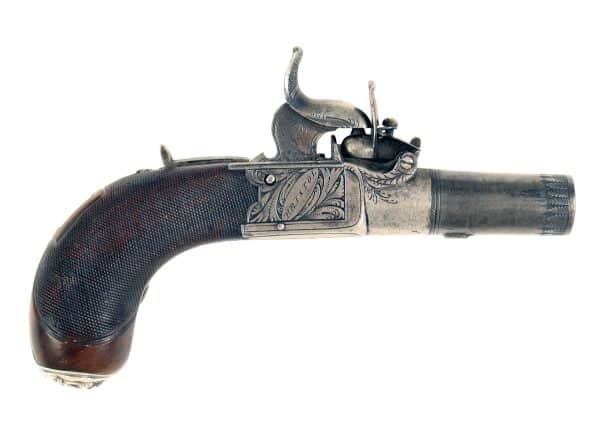 A Pair of Percussion Top-Hat Pistols - Image 2