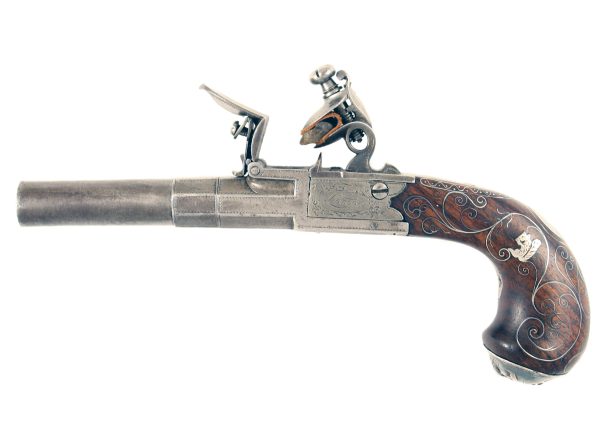 An Unusual Silver Mounted Pocket Pistol - Image 2