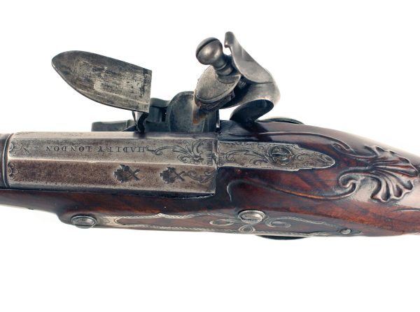 A Good Silver Mounted Holster Pistol by Hadley - Image 4