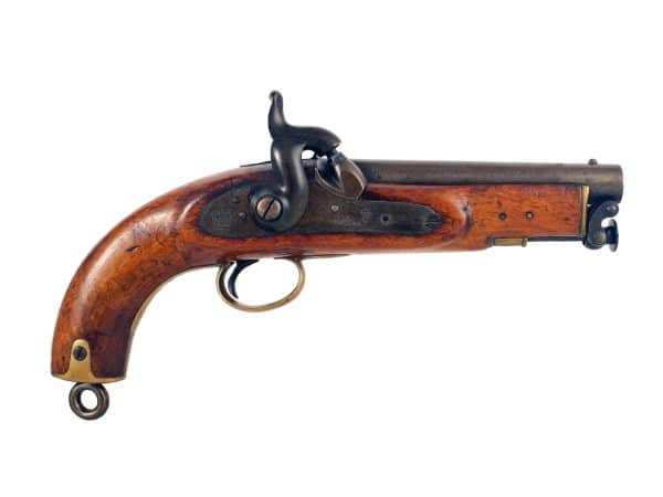 A Percussion Coastguard Pistol, dated 1855