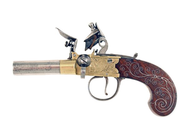 A Scarce Double Barrel Pocket Pistol - Image 3