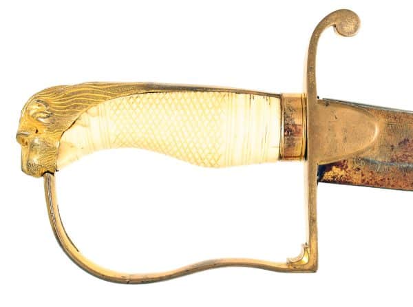 A Historic Blue & Gilt Sword