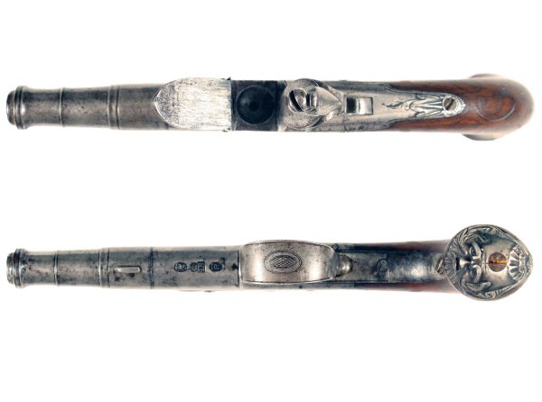 An Untouched Silver Mounted Pistol by King - Image 3