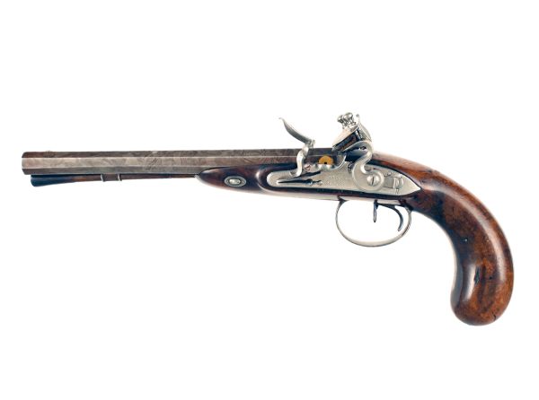 A Flintlock Wogdon and Barton Carriage Pistol - Image 2